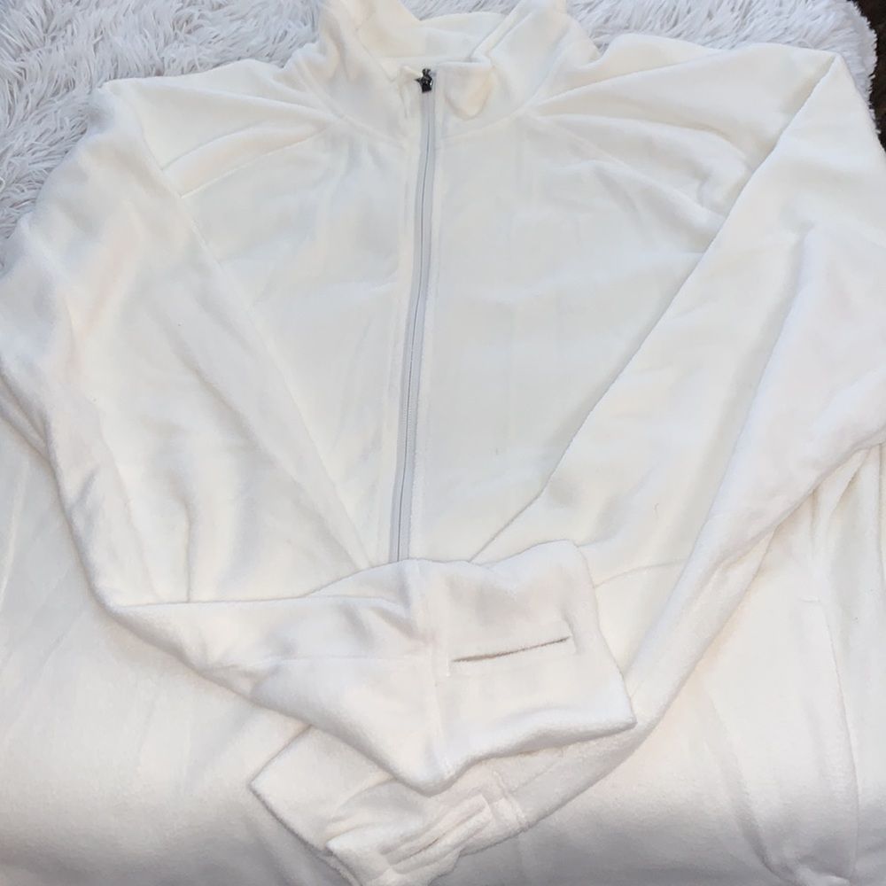 Old Navy Eggshell Lightweight Fleece Jacket